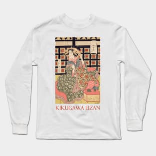 Courtesan of the Ogiya Brothel by Kikugawa Eizan Long Sleeve T-Shirt